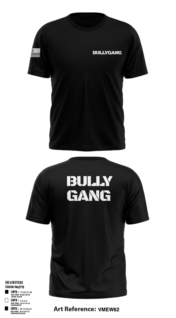 Bully Gang 92522740 Short Sleeve Performance Shirt - 1