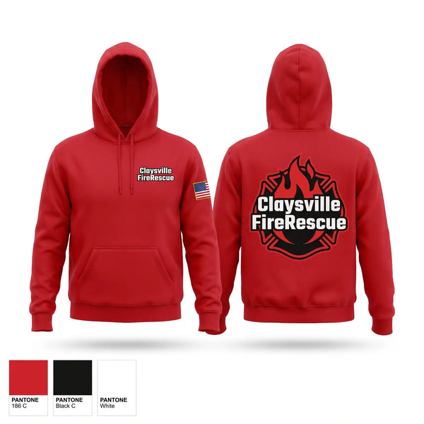 Hoodie, Claysville Fire-Rescue, Fire Department, Teamtime, Team time, sublimation, custom sports apparel, team uniforms, spirit wear, spiritwear, sports uniforms, custom shirts, team store, custom team store, fundraiser sports, apparel fundraiser