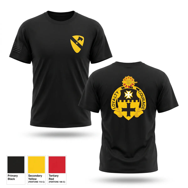 Old School Cotton Feel Shirt, 2-5 Cav Lancers, Army, Teamtime, Team time, sublimation, custom sports apparel, team uniforms, spirit wear, spiritwear, sports uniforms, custom shirts, team store, custom team store, fundraiser sports, apparel fundraiser