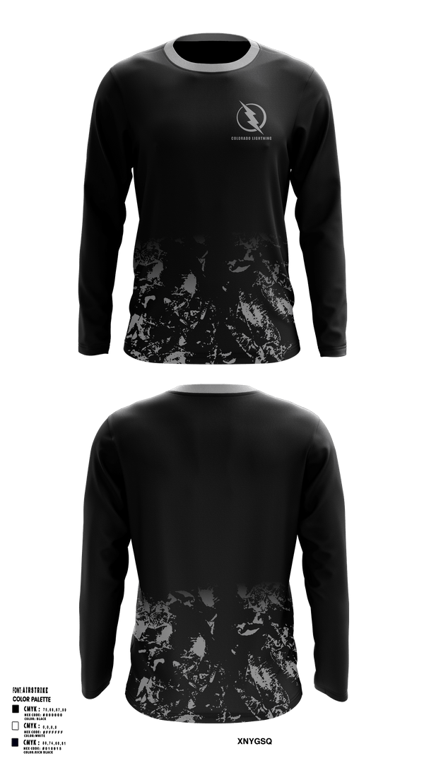 Colorado Lightning Basketball Club 24894382 Long Sleeve Performance Shirt 1