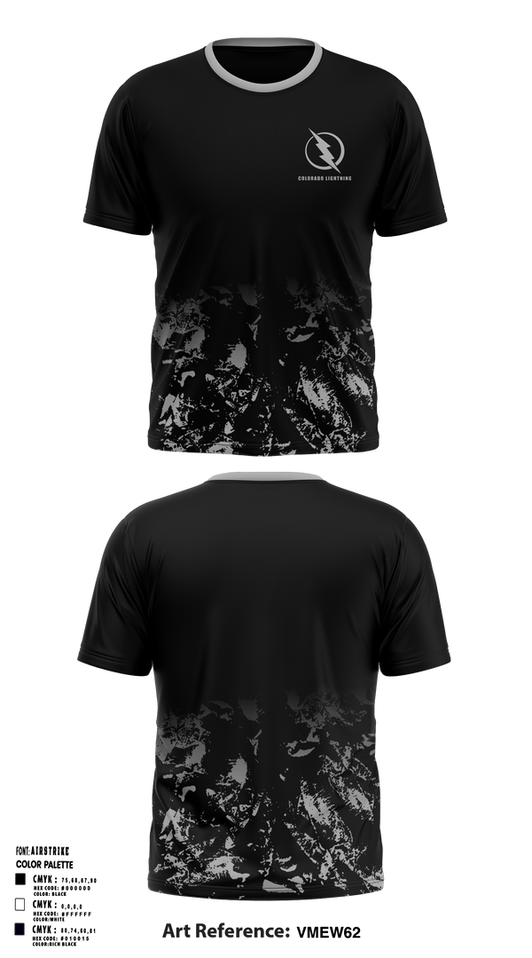 Colorado Lightning Basketball Club 24894382 Short Sleeve Performance Shirt - 1