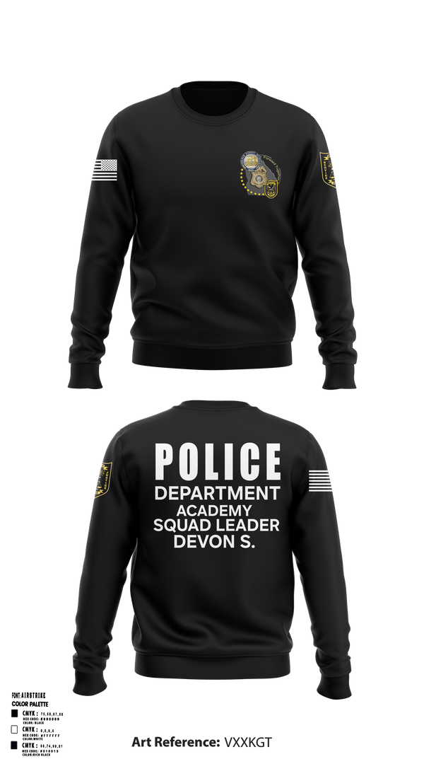 Police Department Academy 26016333 Crew Neck Sweatshirt - 1