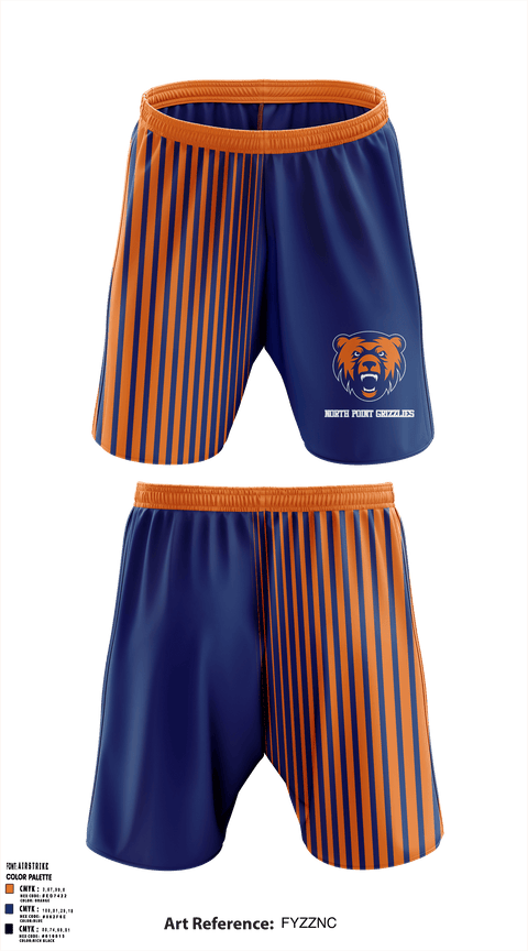 North Point Grizzlies 55035886 Athletic Shorts With Pockets - 1 (1)