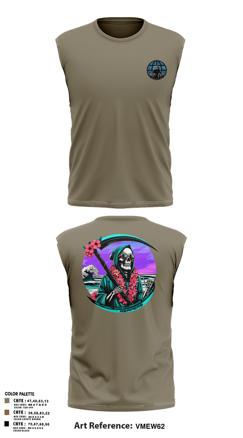 REAPERS, FT SHAFTER 63519061 Sleeveless Performance Shirt -4