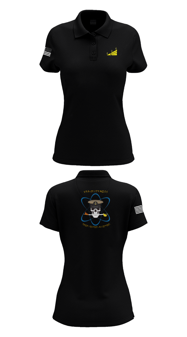 Womens Short Sleeve Performance Polo, VFA-151, , Teamtime, Team time, sublimation, custom sports apparel, team uniforms, spirit wear, spiritwear, sports uniforms, custom shirts, team store, custom team store, fundraiser sports, apparel fundraiser