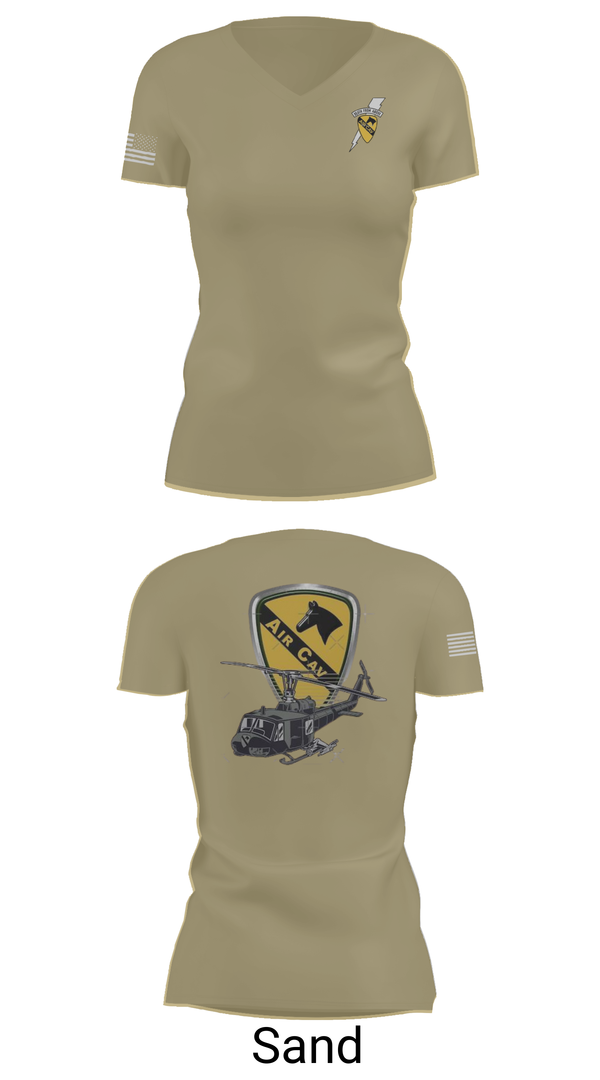 Womens Short Sleeve Vneck Shirt, 3227 aircav, Army, Teamtime, Team time, sublimation, custom sports apparel, team uniforms, spirit wear, spiritwear, sports uniforms, custom shirts, team store, custom team store, fundraiser sports, apparel fundraiser
