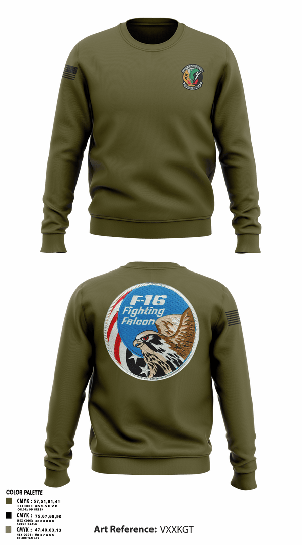 512th Dragons 89683598 Crew Neck Sweatshirt - 4