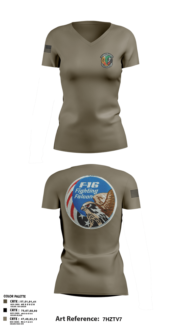 512th Dragons 89683598 Women's Short Sleeve V-neck Shirt - 6