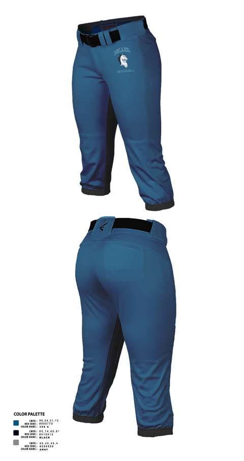 Miller Mavericks Softball 26349756 Softball Pants - 1