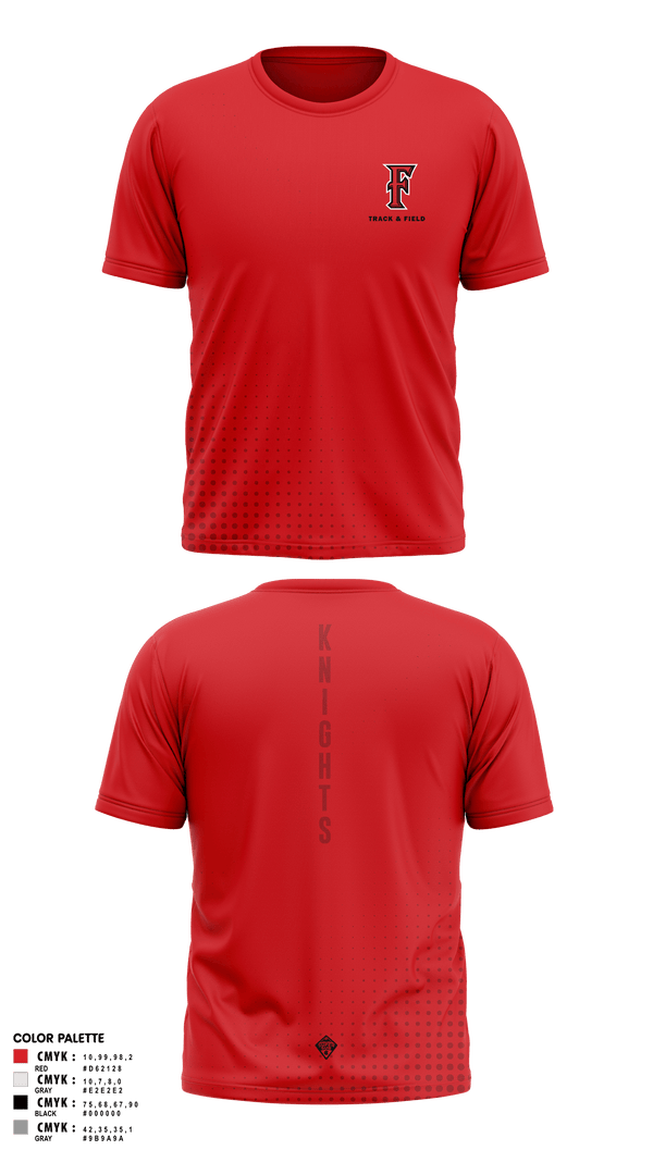 Fairview HS Track & Field 40984194 Short Sleeve Performance Shirt - 1