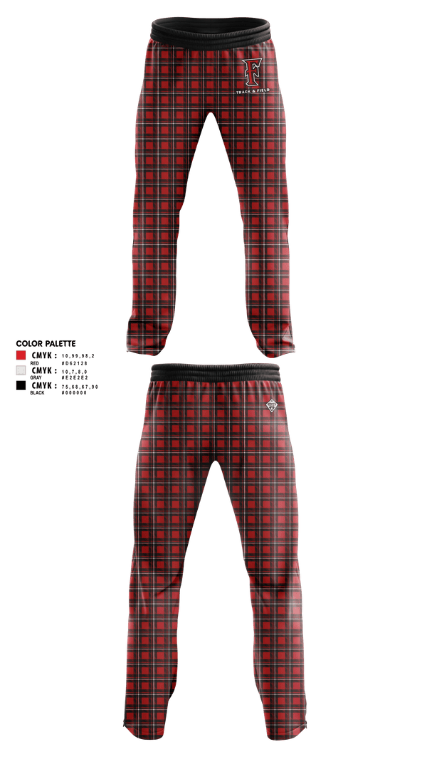 Fairview HS Track & Field 40984194 Pajama Pants w/ pockets...boot cut - 1