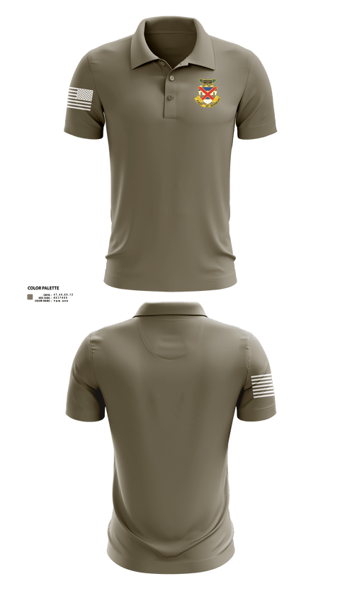 3-13 infantry 64660778 Short Sleeve Performance Polo - 3