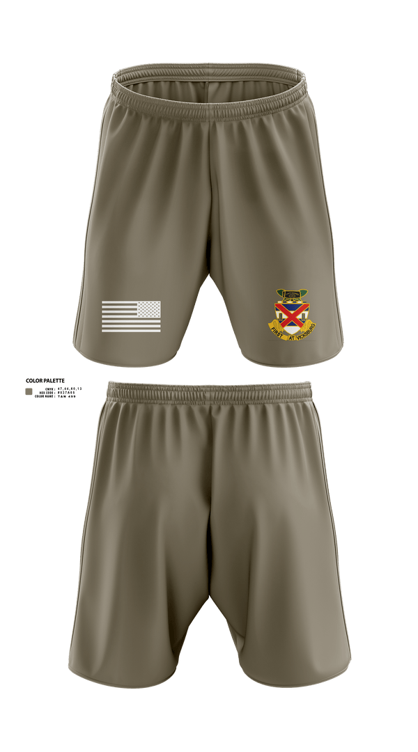 3-13 infantry 64660778 Athletic Shorts With Pockets - 3