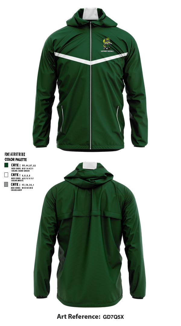 Winthrop Baseball 32251346 Windbreaker - 1