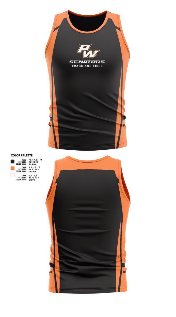 Portsmouth West Middle School Track and Field 57073821 Men's Track Singlet -20
