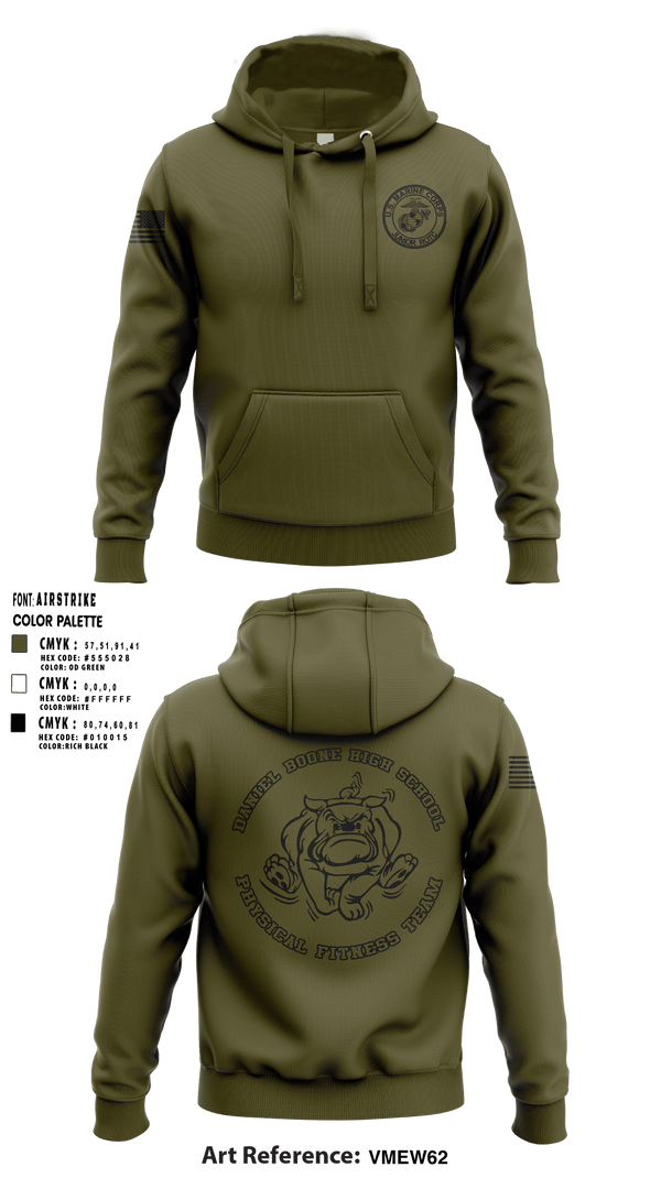 MCJROTC Physical Fitness Team 64833959 Hoodie - 1