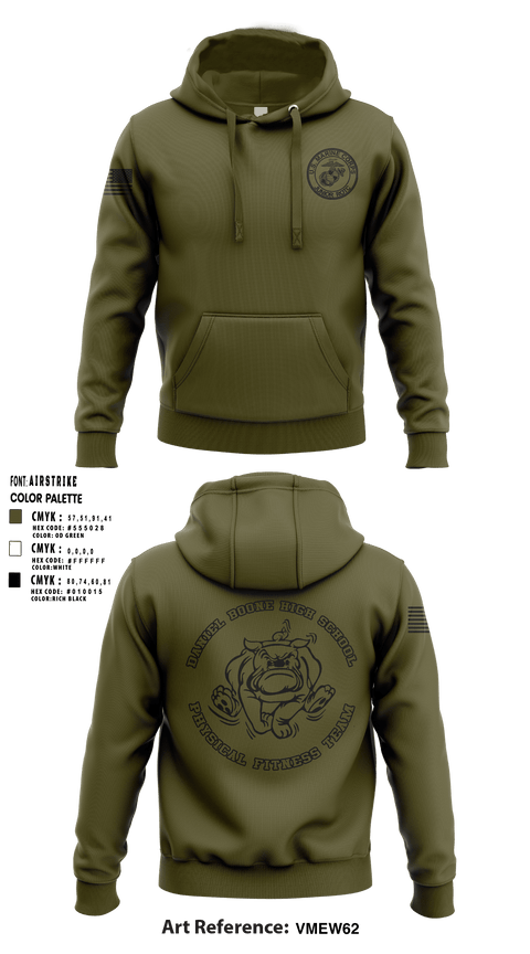 MCJROTC Physical Fitness Team 64833959 Hoodie - 1