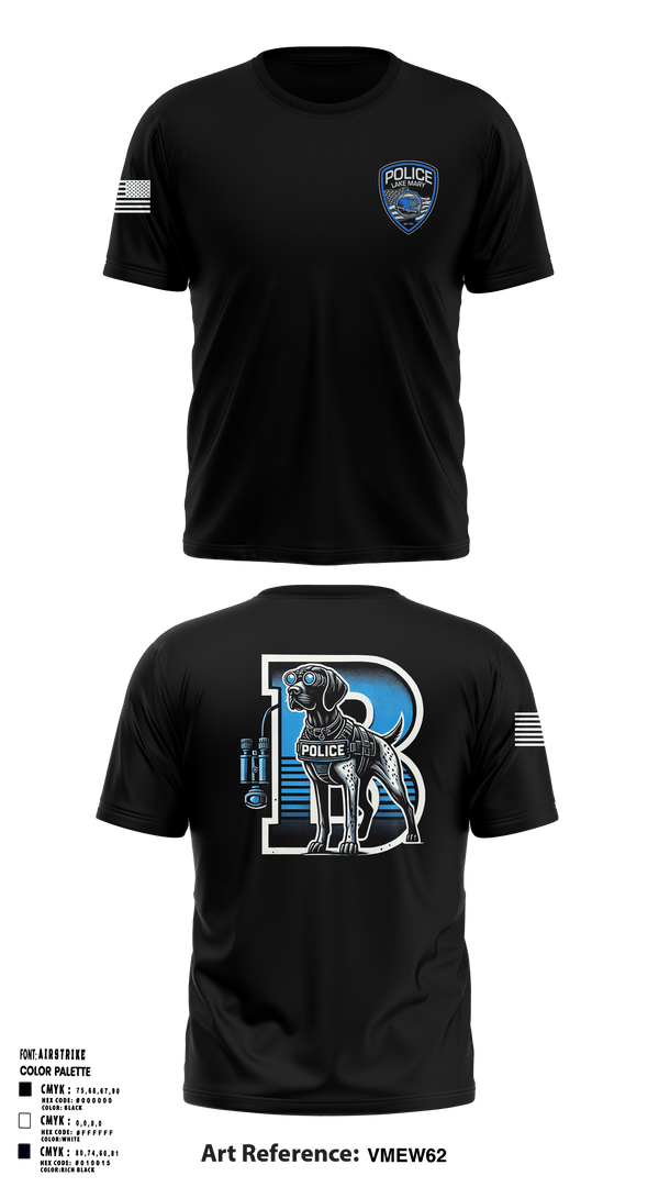 Lake Mary Bravo Squad 92400504 Short Sleeve Performance Shirt - 1