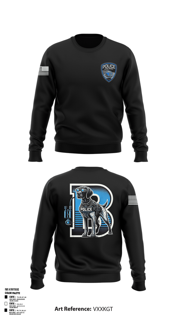 Lake Mary Bravo Squad 92400504 Crew Neck Sweatshirt - 1