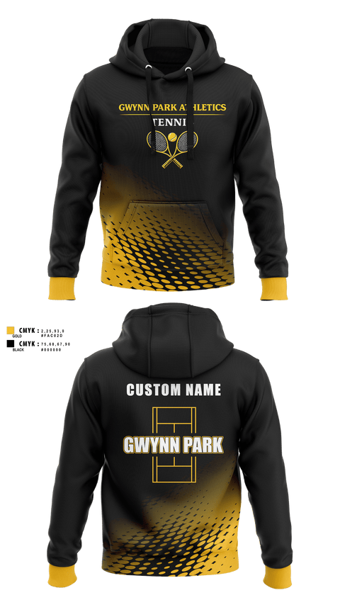 Gwynn Park High School Tennis 16413228 Hoodie - 1