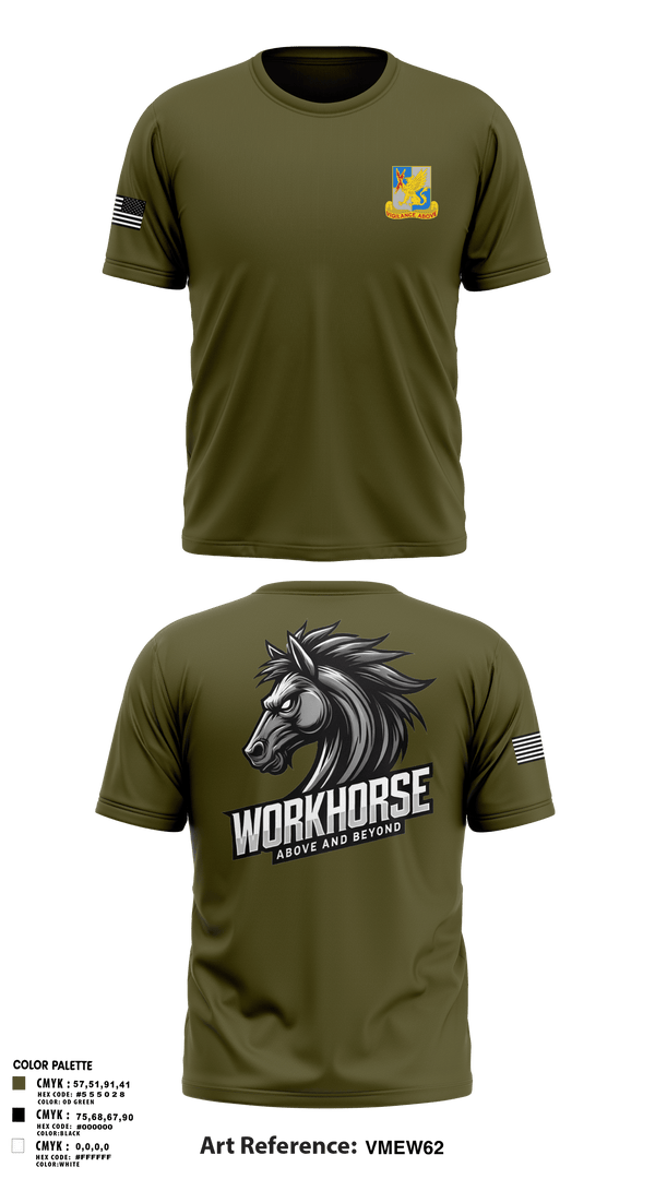 224th MI 54422647 Short Sleeve Performance Shirt - 1