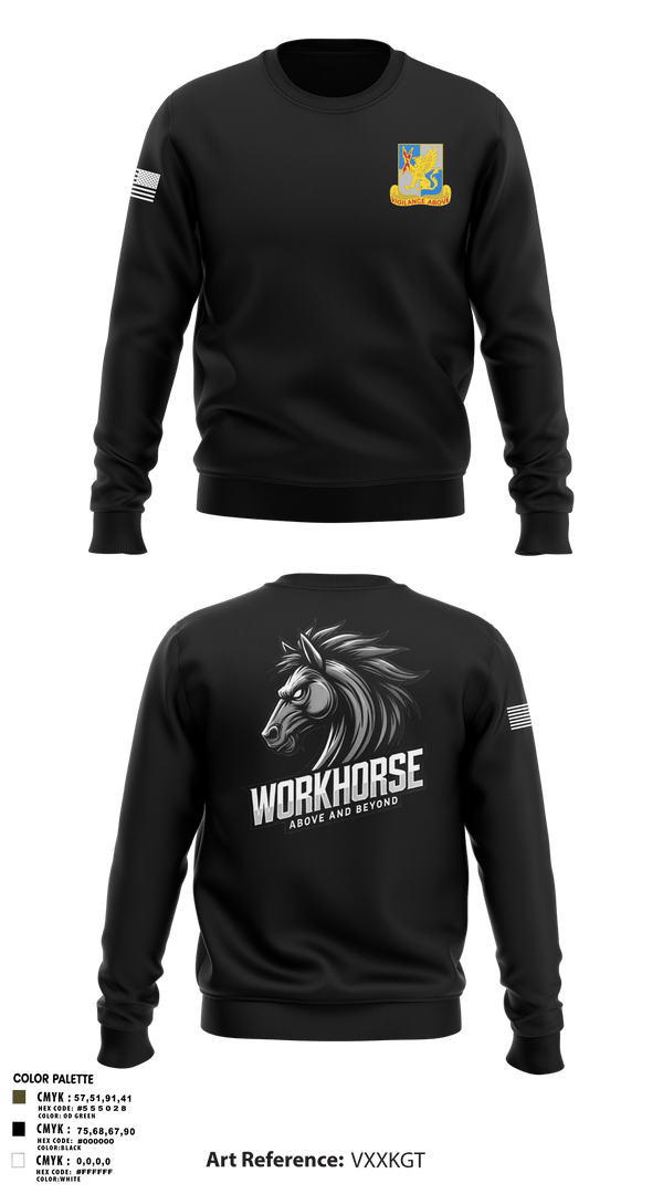 224th MI 54422647 Crew Neck Sweatshirt - 2