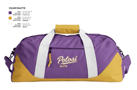 Duffle Bag, Potosi Elite, Softball, Teamtime, Team time, sublimation, custom sports apparel, team uniforms, spirit wear, spiritwear, sports uniforms, custom shirts, team store, custom team store, fundraiser sports, apparel fundraiser