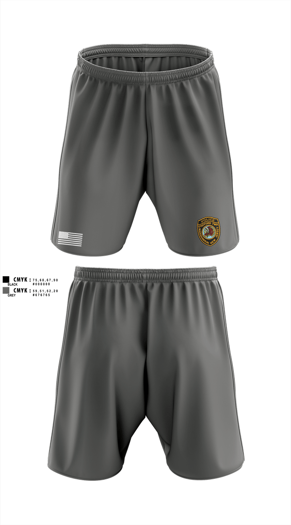Stafford Police K9 88885313 Athletic Shorts With Pockets - 2