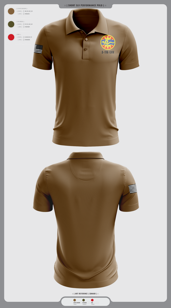 3-116 CAB 96985867 Short Sleeve Performance Polo - 15