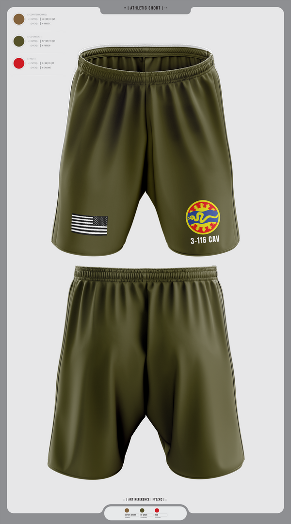 3-116 CAB 96985867 Athletic Shorts With Pockets - 9