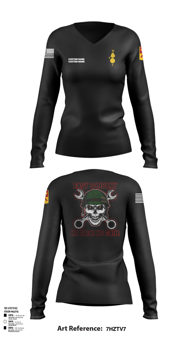 Echo Company 30807250 Women's Long Sleeve V-neck Shirt - 2