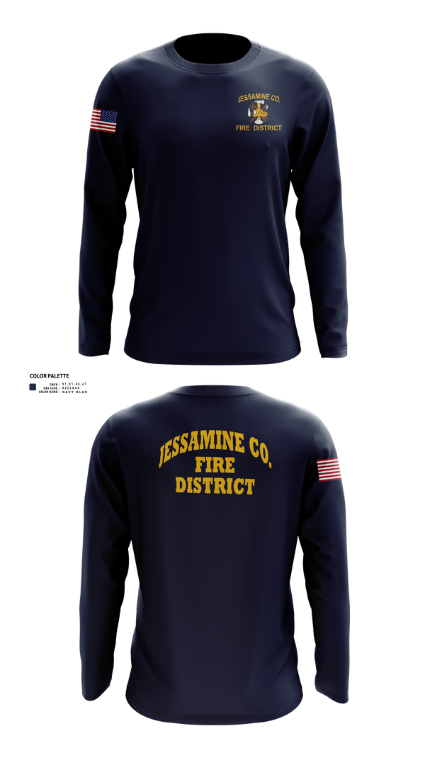 Long Sleeve Performance Shirt, Jessamine county fire, Fire Department, Teamtime, Team time, sublimation, custom sports apparel, team uniforms, spirit wear, spiritwear, sports uniforms, custom shirts, team store, custom team store, fundraiser sports, apparel fundraiser