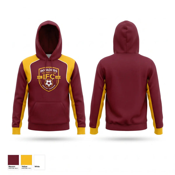 Hoodie, Invaders Football Club, Men's Soccer, Teamtime, Team time, sublimation, custom sports apparel, team uniforms, spirit wear, spiritwear, sports uniforms, custom shirts, team store, custom team store, fundraiser sports, apparel fundraiser