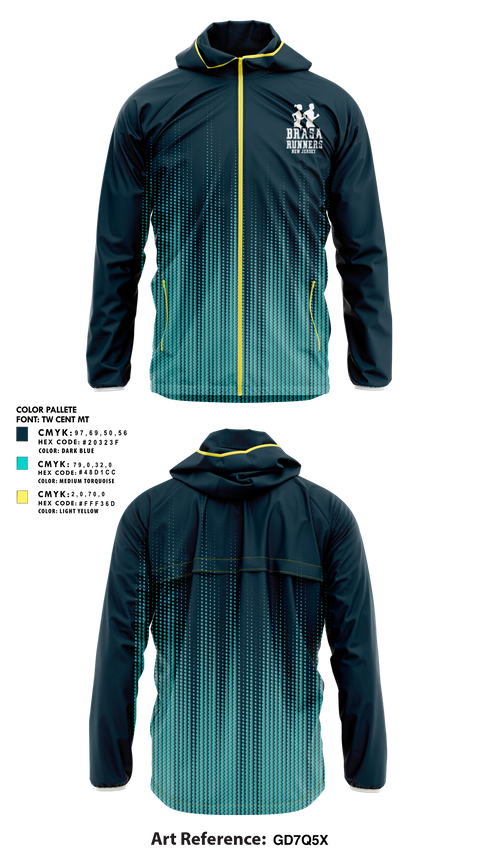 Brasa Runners NJ 22301494 Windbreaker - 2
