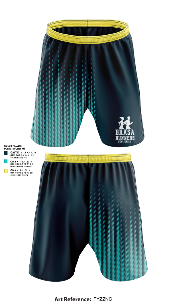 Brasa Runners NJ 22301494 Athletic Shorts With Pockets - 2