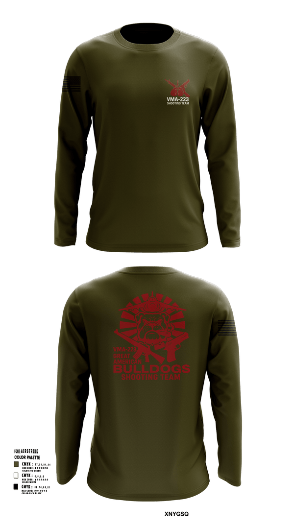 VMA-223 90216803 Long Sleeve Performance Shirt 102