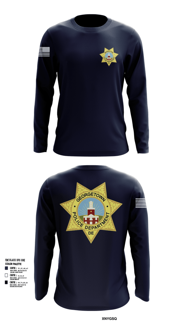 Georgetown Police 71499253 Long Sleeve Performance Shirt 101
