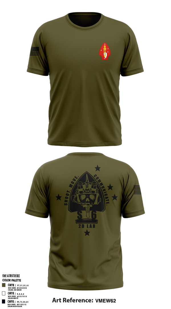 2D LAR Bn 44591549 Old School Cotton Feel Shirt - 1