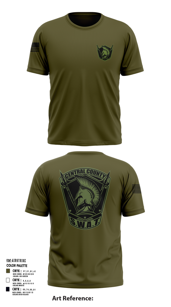 Central County SWAT 7539142 Long Sleeve Performance Shirt 101