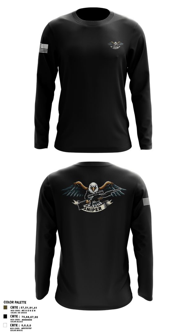 RGV Snipers 18091640 Long Sleeve Performance Shirt 3