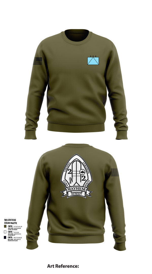 2ND BATTALION 2ND MARINE REGIMENT 94580172 Crew Neck Sweatshirt - 51
