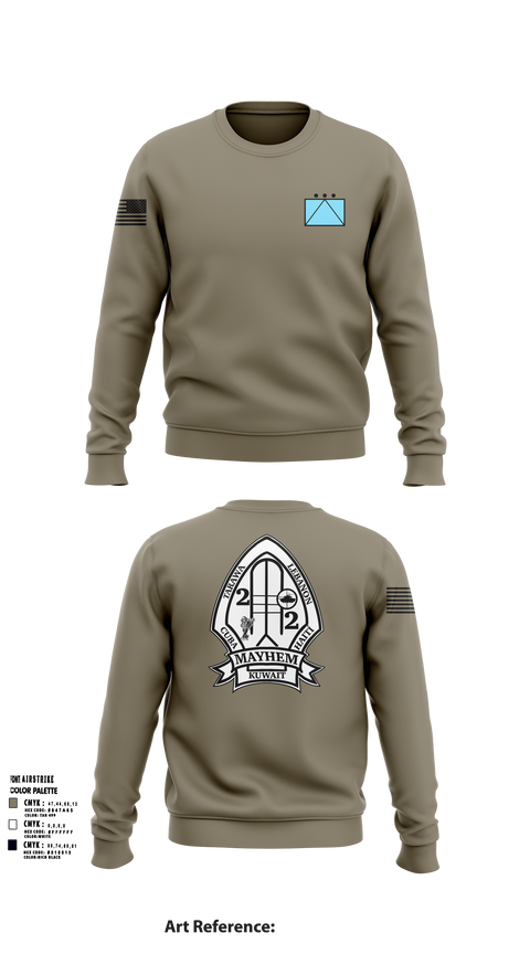 2ND BATTALION 2ND MARINE REGIMENT 94580172 Crew Neck Sweatshirt - 52