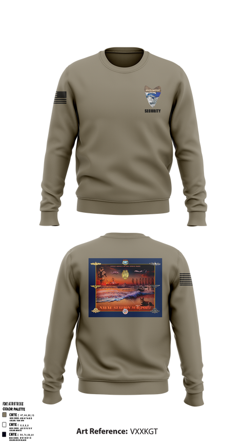 NAVSTA MAYPORT SECURITY 9551014 Crew Neck Sweatshirt - 2