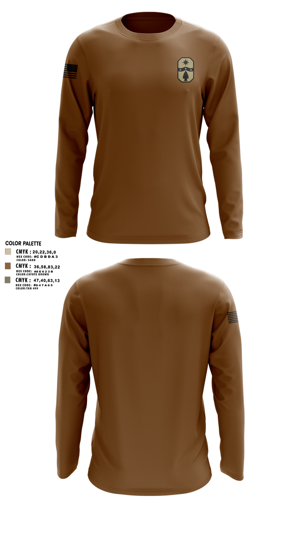 1487th Transportation Company 77712800 Long Sleeve Performance Shirt 2