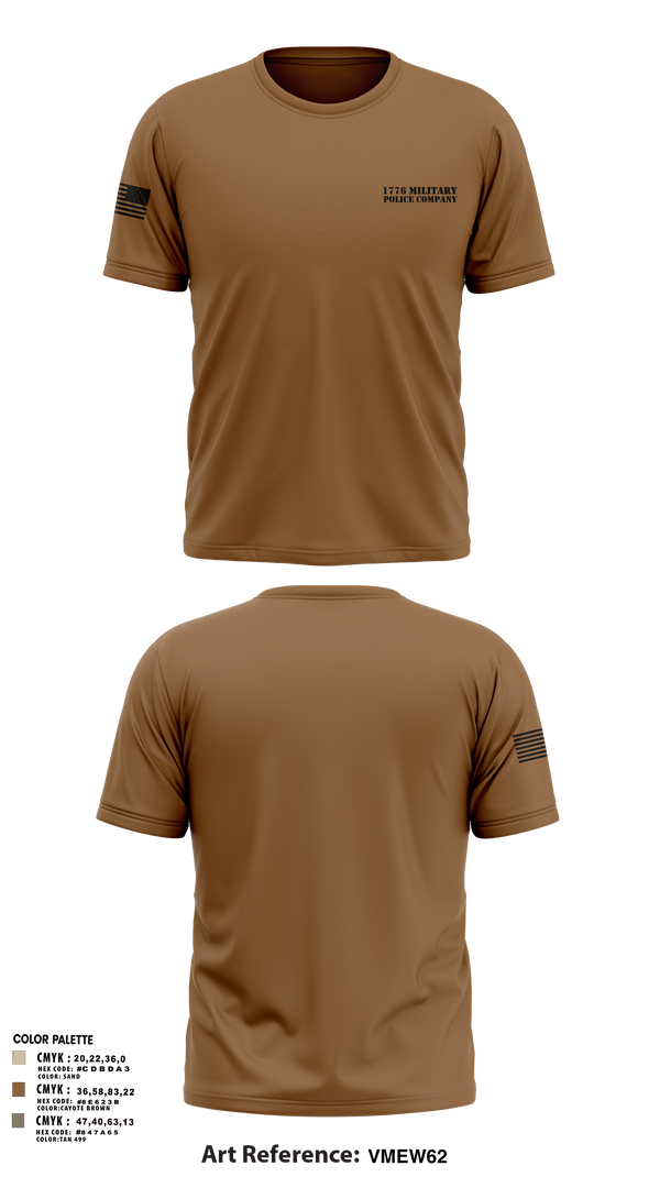 1487th Transportation Company 77712800 Old School Cotton Feel Shirt - 2