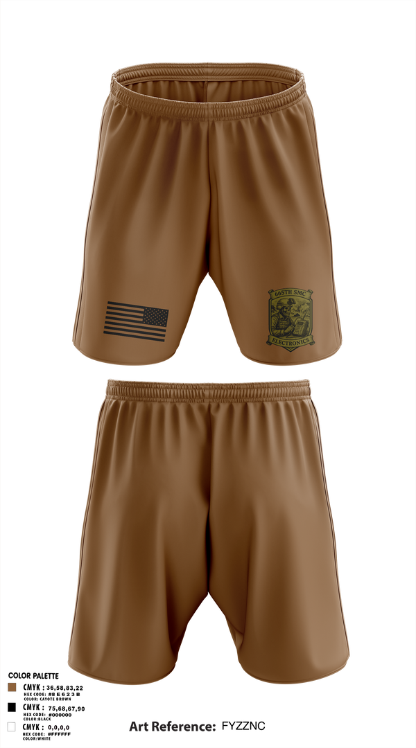 665th SMC 73329737 Athletic Shorts With Pockets - 1