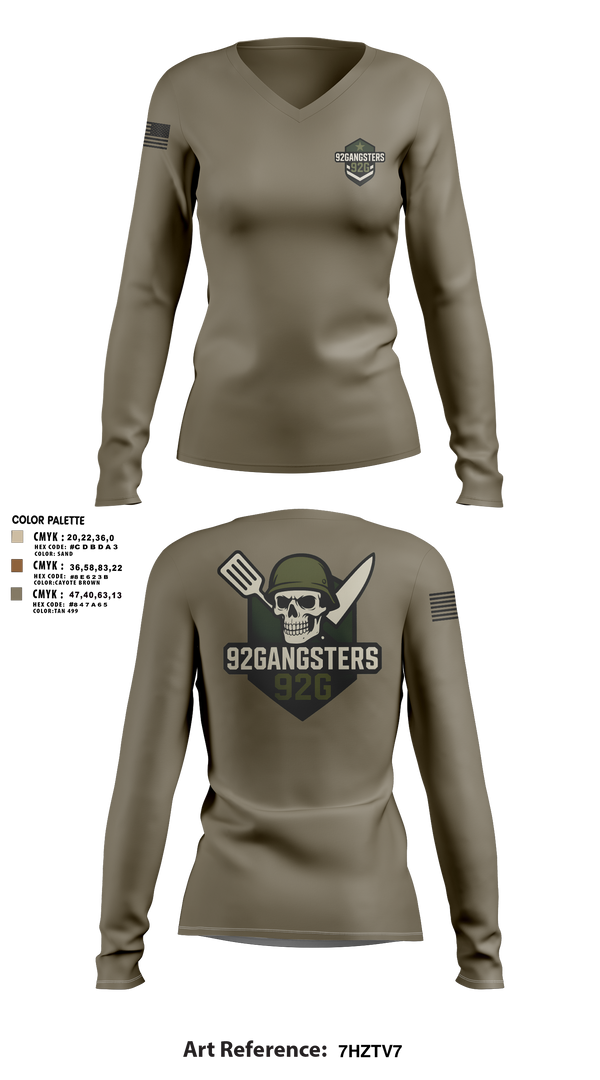 44 IBCT-E-CO 250TH 75736635 Women's Long Sleeve V-neck Shirt - 3