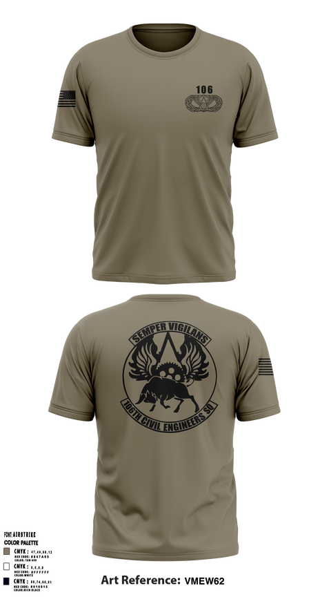 106 CES 37582767 Short Sleeve Performance Shirt - 1