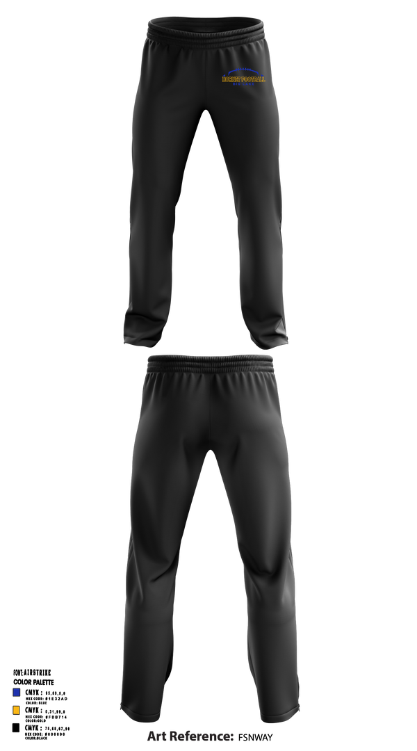 Big Lake Hornets Football 8189635 Sweatpants - 1