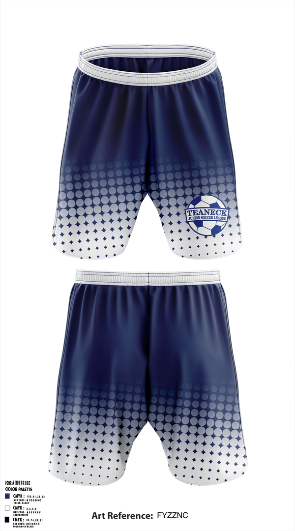 Teaneck Junior Soccer League 64824706 Athletic Shorts With Pockets - 1